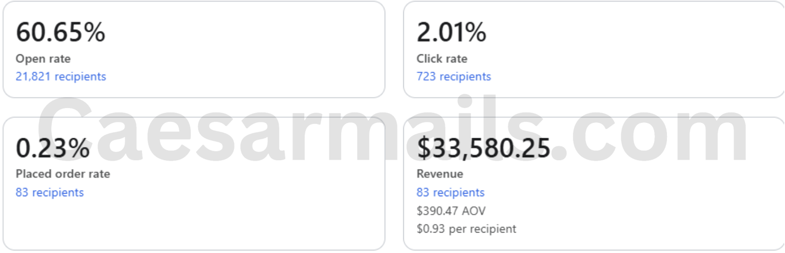 Client result screenshot